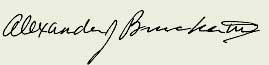 Alexander Brucker signature